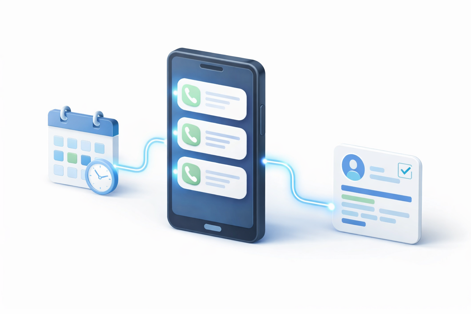 Smart AI receptionist answering calls and routing to calendar and CRM